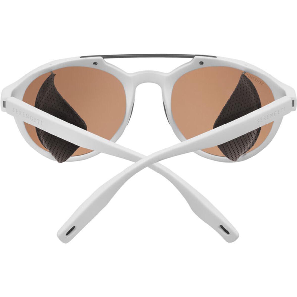 LEANDRO GLACIER, Matte White with Matte Dark Gunmetal Metal Insert-Mineral Polarized Drivers Gradient Cat 2 to 3, hi-res image number null